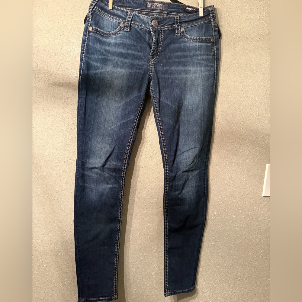 Silver Jeans Dark Blue Women's Skinny Jeans